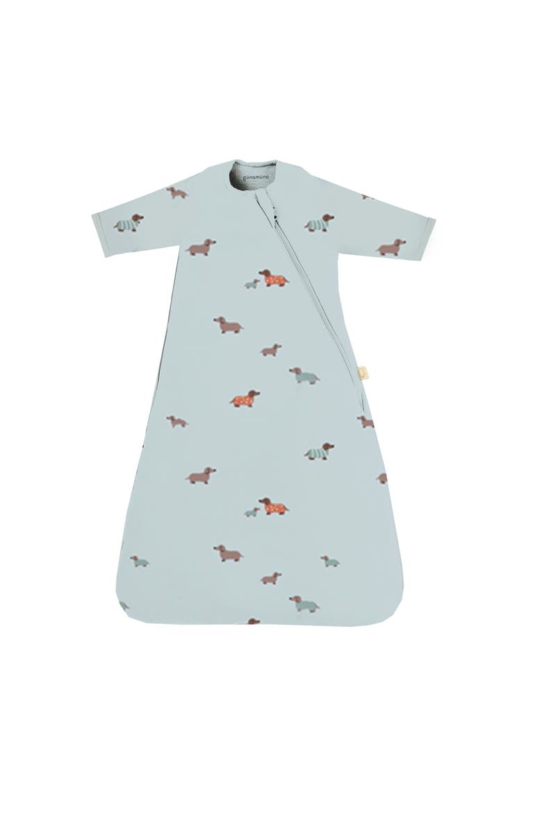 gunamuna Long Sleeve Swaddle Sleep Bag, 1.0 TOG - Baby, Main, color, Woof