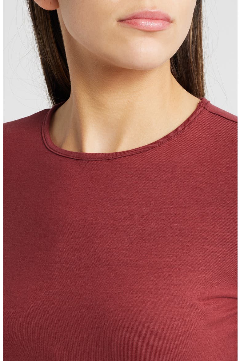 Tommie Long Sleeve Stretch Dress, Alternate, color, CHIANTI