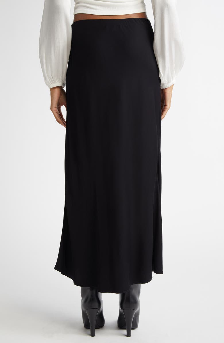 Bella Dahl Side Slit Bias Satin Maxi Skirt, Alternate, color, 