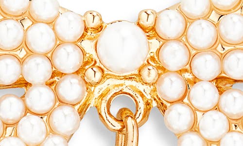 Tasha Faux Pearl Bow Stud Earrings