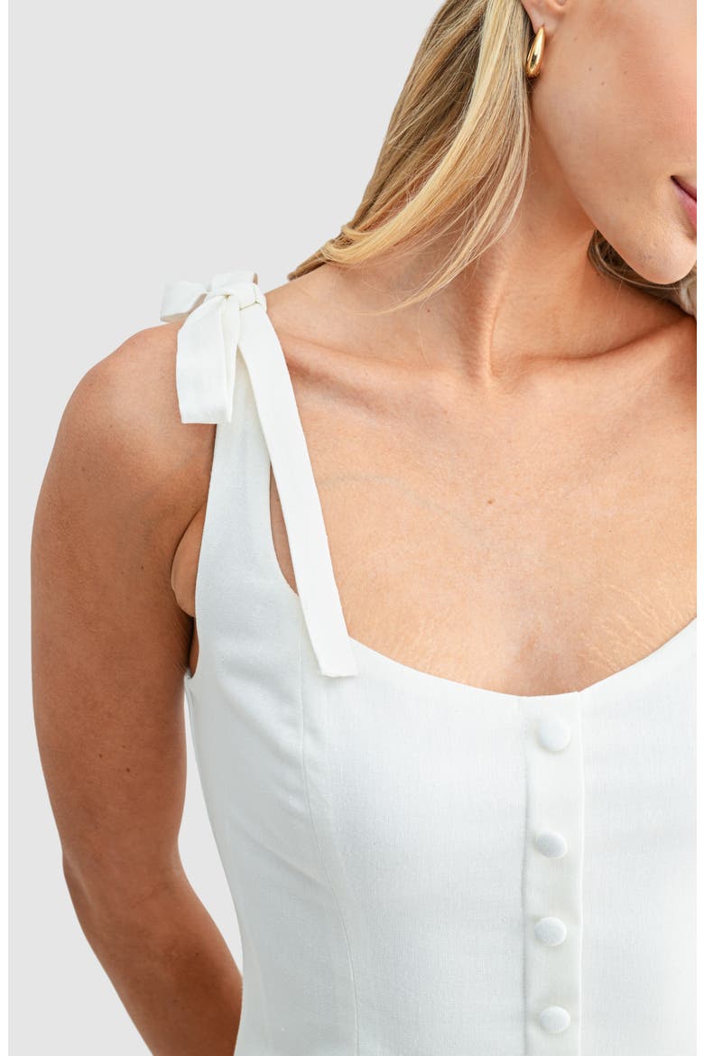 Pleated Minidress, Alternate, color, IVORY