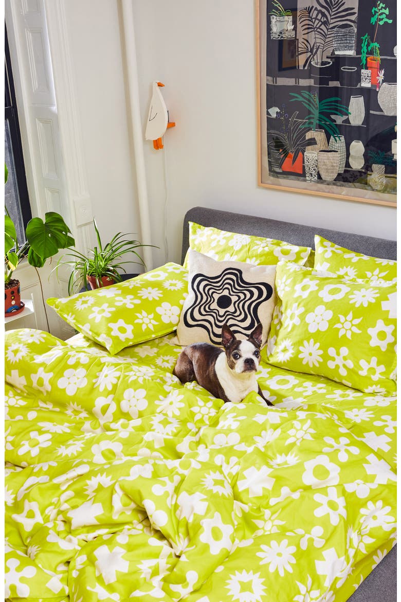 Wingdings Duvet Cover & Shams Set, Alternate, color, YELLOW