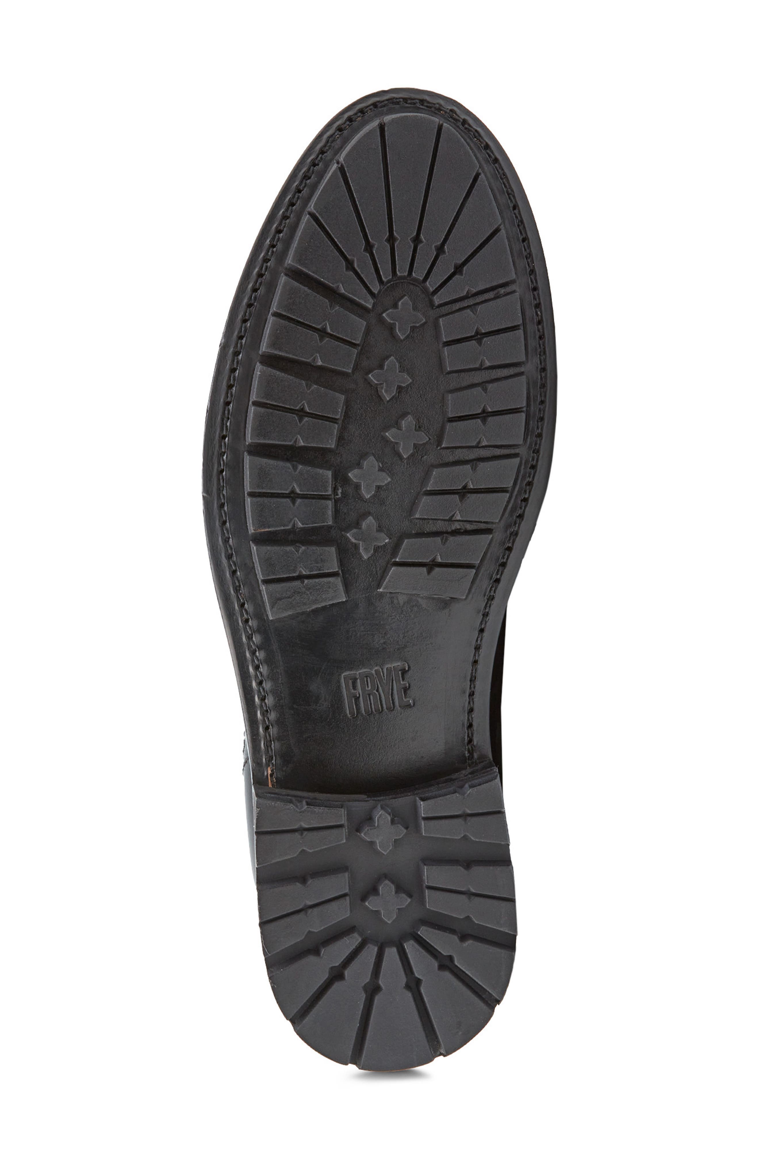 Frye Bowery Lace-Up Boot, Alternate, color, Black