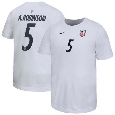 Youth Nike Antonee Robinson White USMNT Home Name & Number T-Shirt
