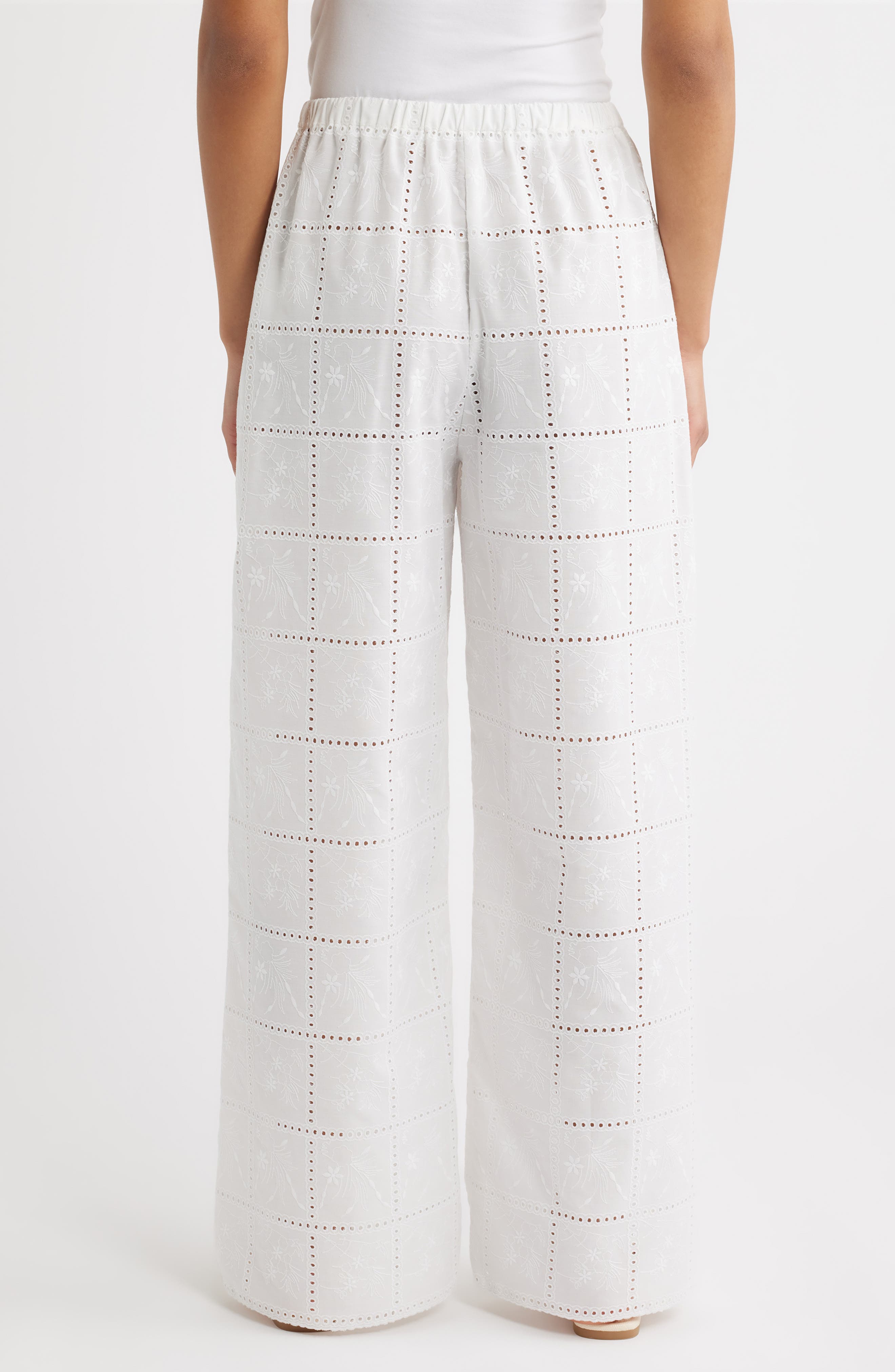 Mora Broderie Anglaise Wide Leg Pants - image 2
