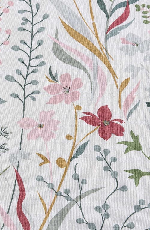 Eddie Bauer Woodland Forest Reversible Comforter Set In White/grey/rose Pink