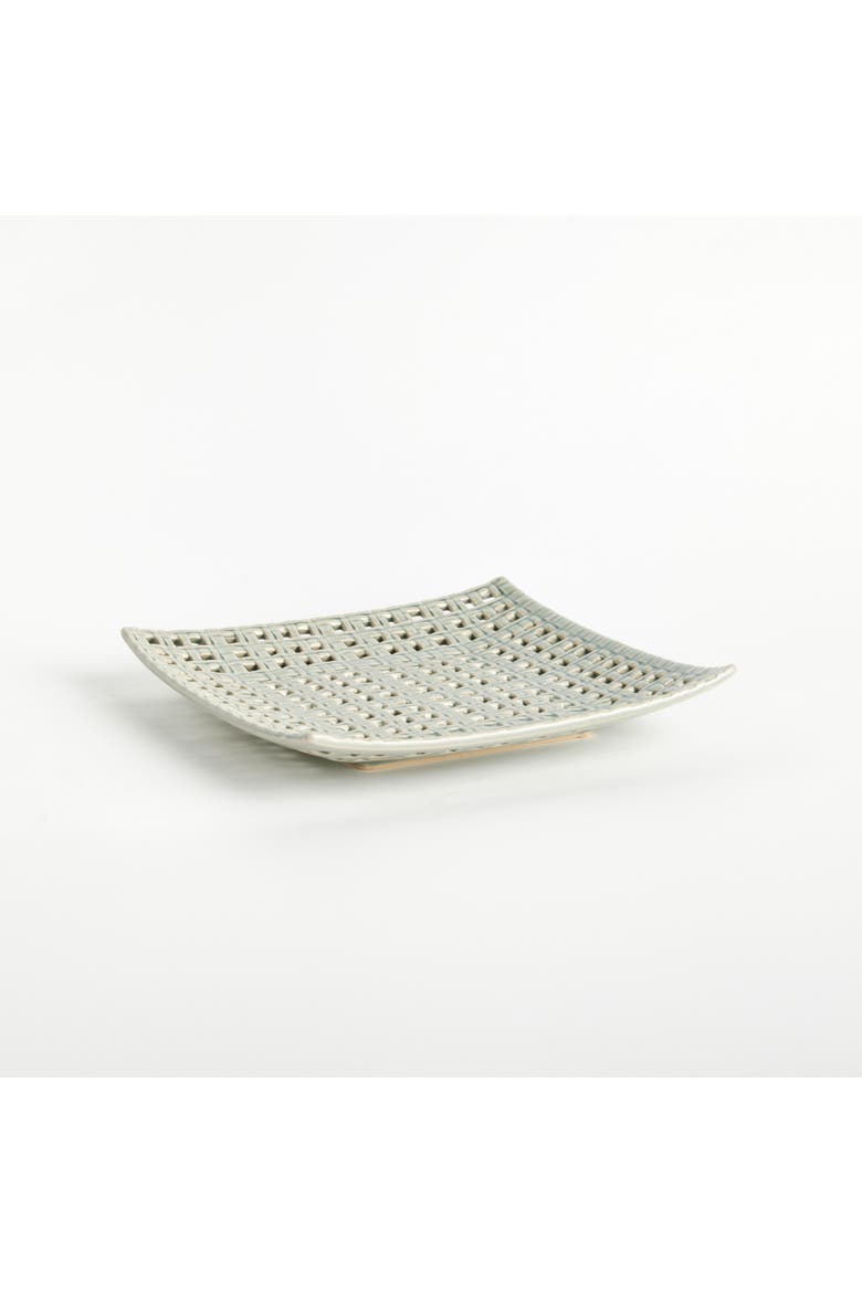 Emily Grey Clay Square Tray, Alternate, color, Gray