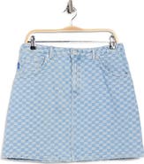 BOSS Gami Check Denim Skirt