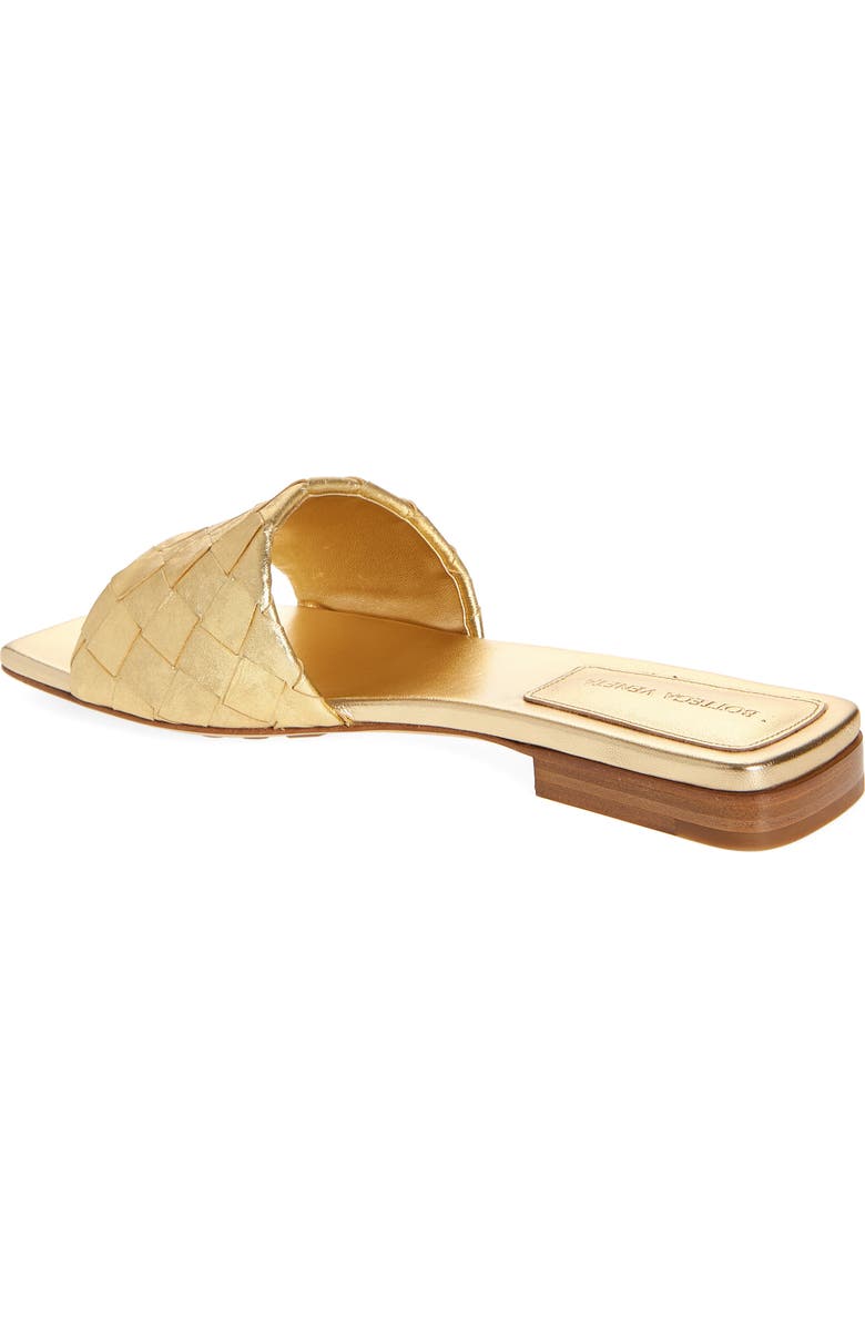 Bottega Veneta Parco Intrecciato Slide Sandal, Alternate, color, 8472 Gold