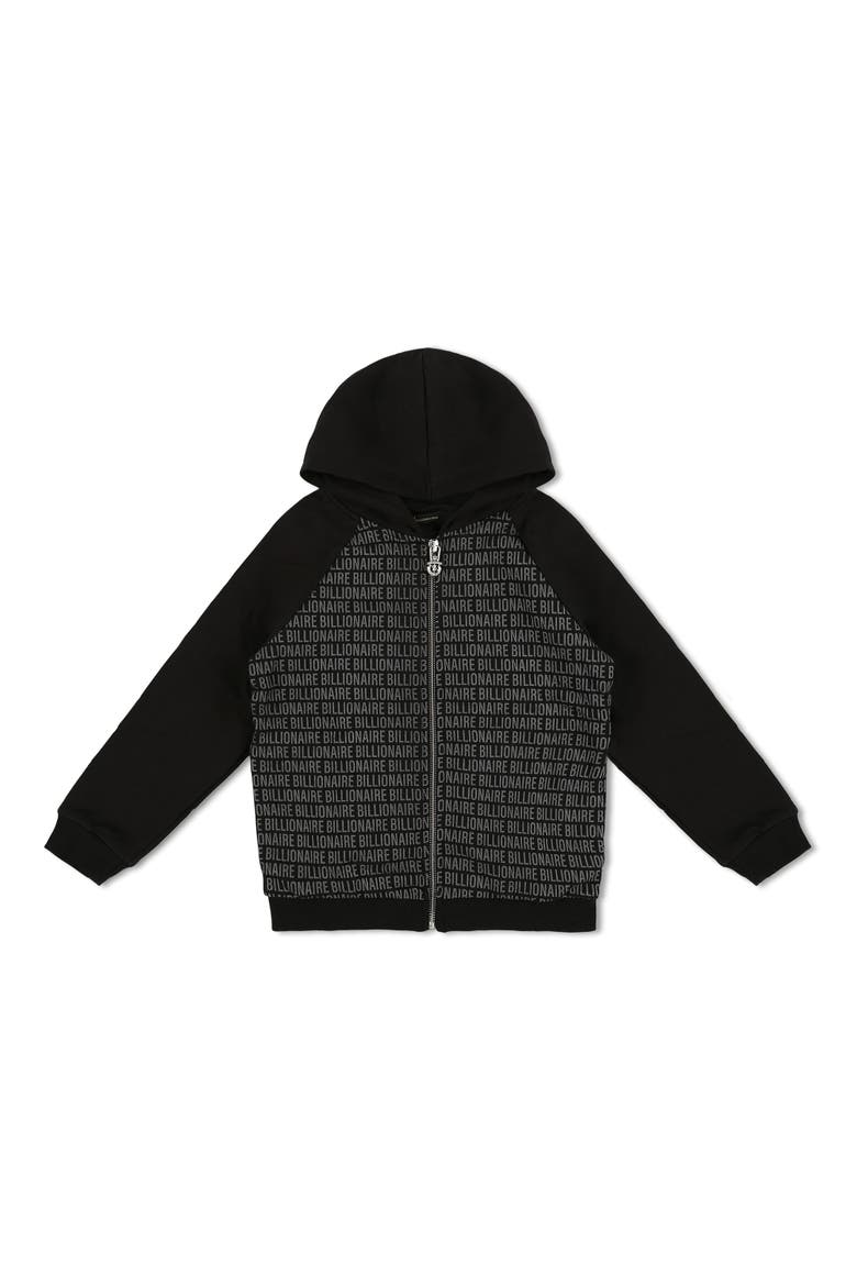 Hooded Sweatjacket Boy, Main, color, black