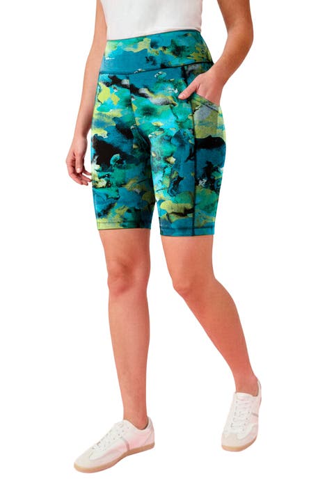Plus Size Soft Sculpt Pull On Side Pocket Bike Shorts