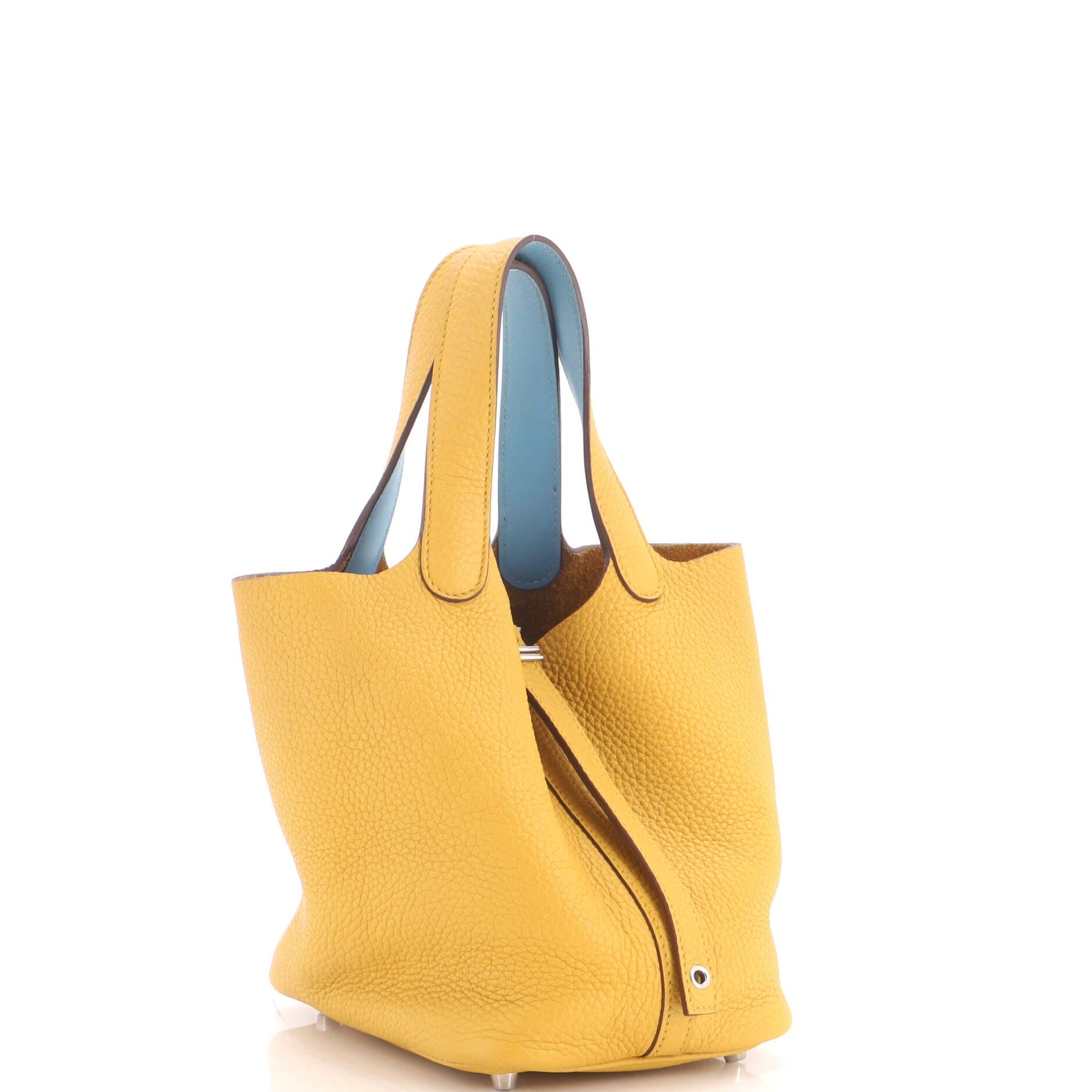 Eclat Picotin Lock Bag Clemence PM, Alternate, color, Yellow