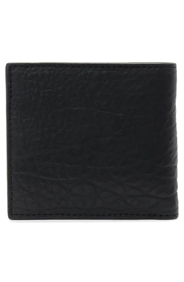 AllSaints Delph Haven Leather Wallet, Alternate, color, Black
