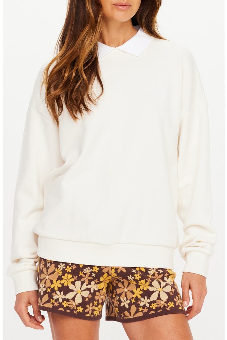 Pascal Collared Sweatshirt, Main, color, NATURAL