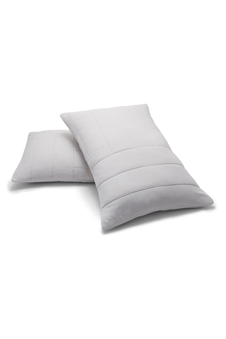 Everyday Quilted Shams, Main, color, GRAY