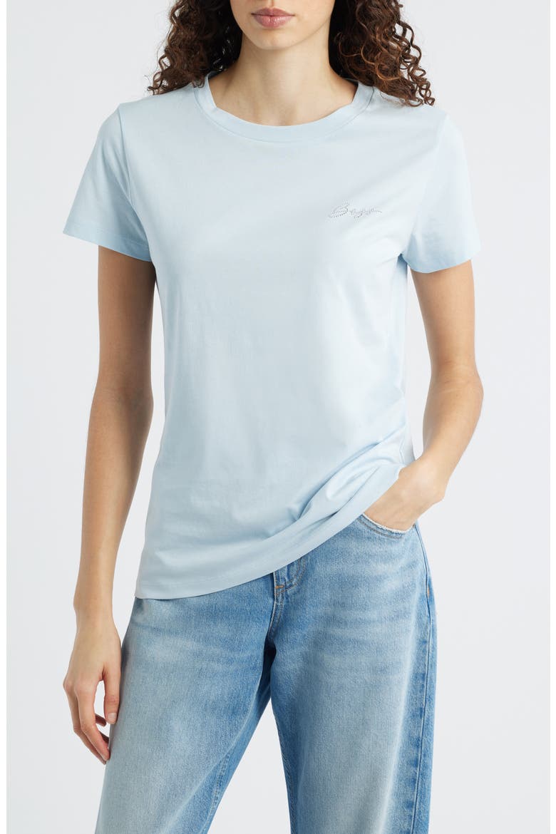 Crewneck T-Shirt, Main, color, LT PAST/BU