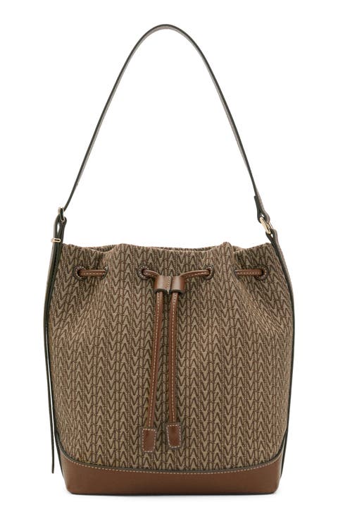 Logo Jacquard Bucket Bag