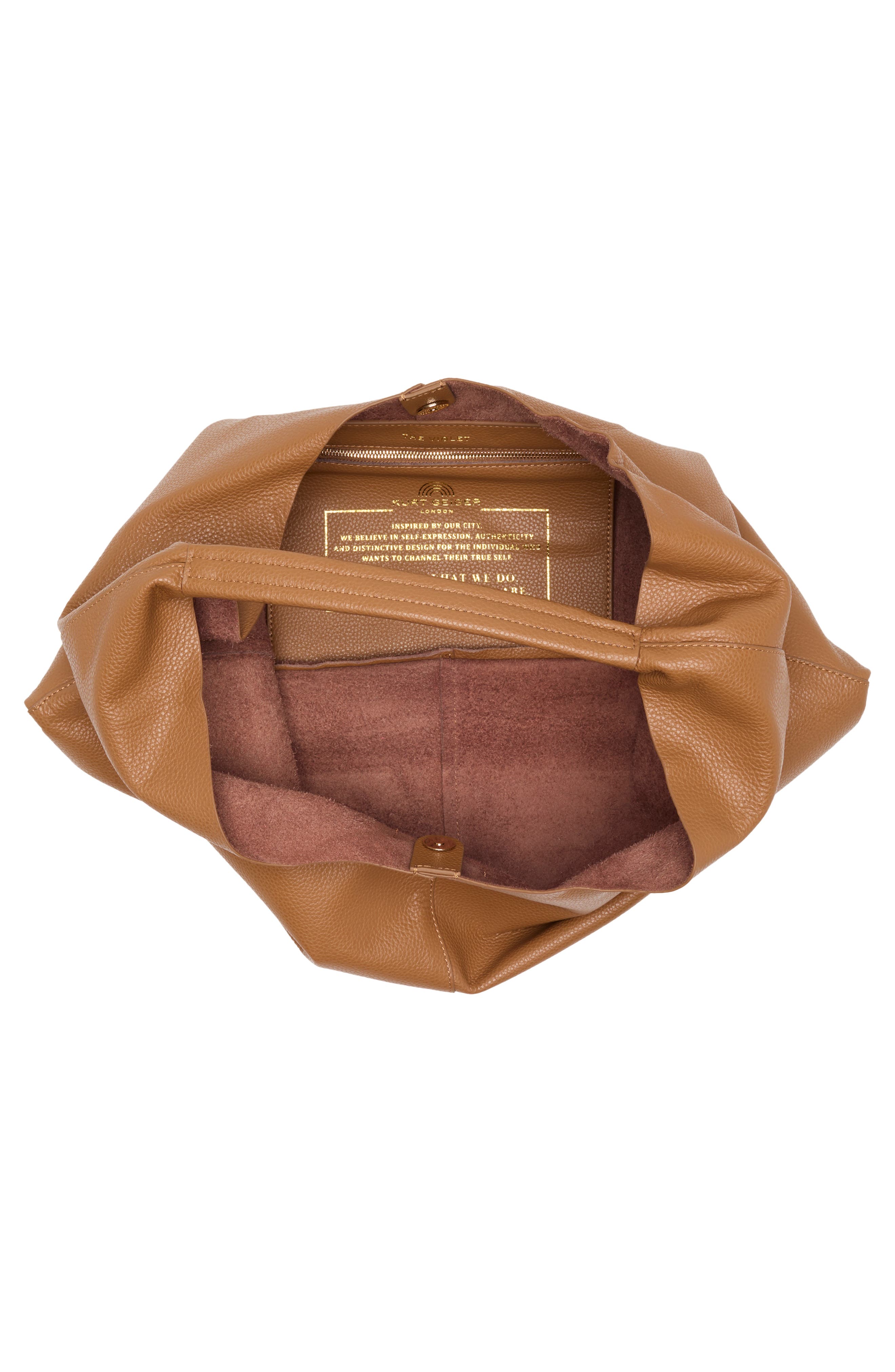 Kurt Geiger London Violet Leather Hobo Bag, Alternate, color, 