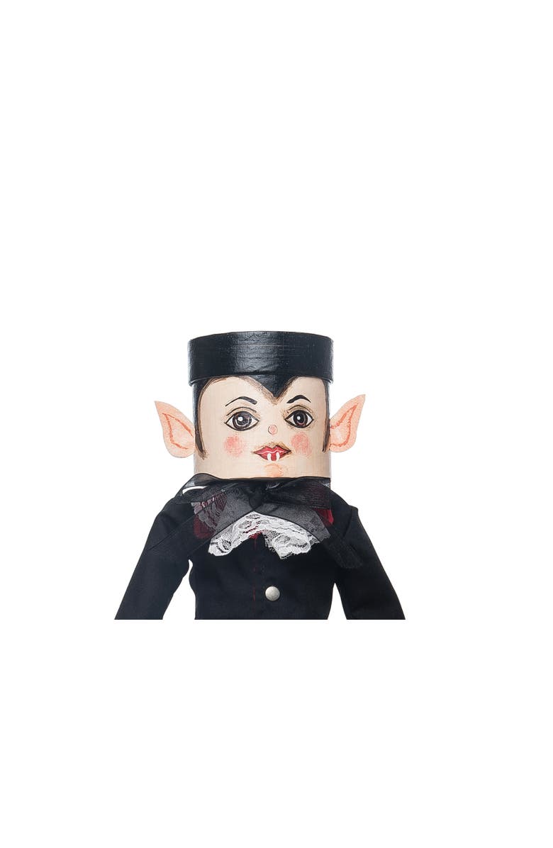 Gallerie II Draco Vampire Dracula Joe Spencer Gathered Traditions Soft Art Doll Fall Autumn Halloween Harvest Figure Figurine, Alternate, color, Black