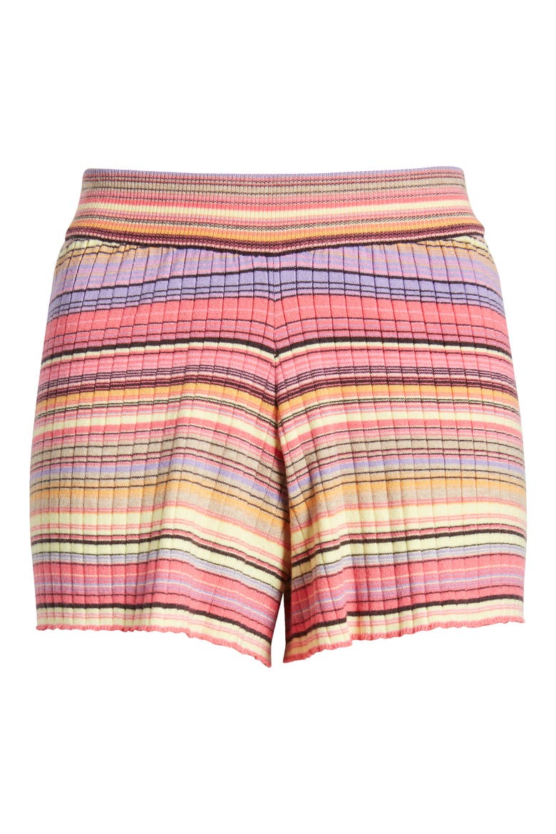 Palapa Rib Shorts, Alternate, color, PINK MULTI