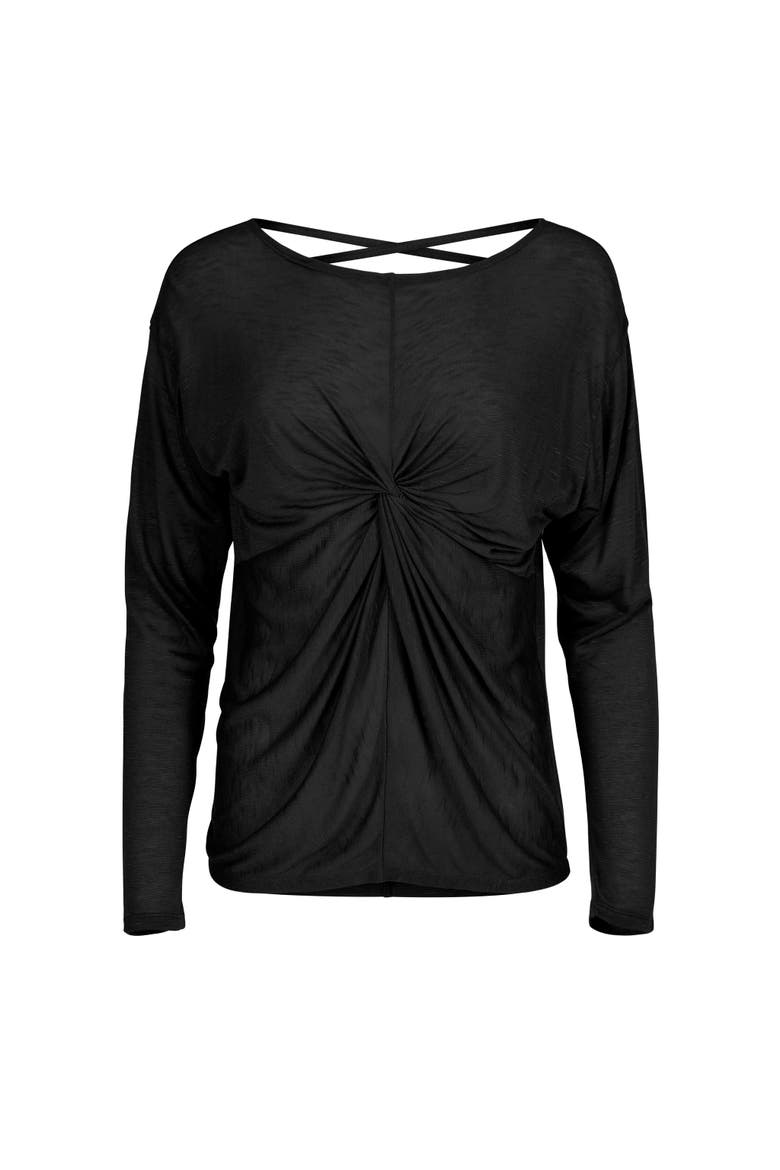 Mallory Long Sleeve Active Top, Alternate, color, Black