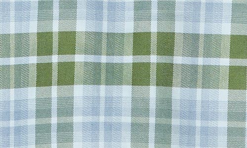Sister Jane Foyer Check Puff Sleeve Minidress In Green