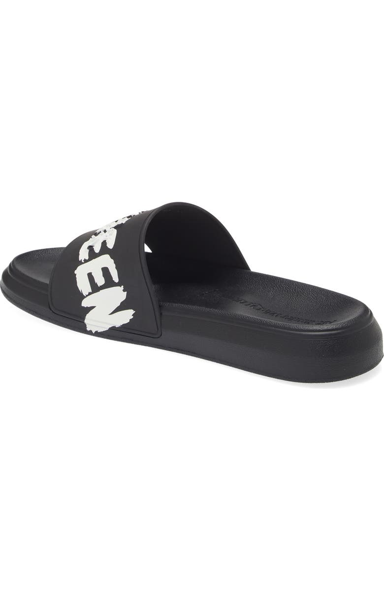 McQueen Alexander McQueen Graffiti Logo Slide Sandal, Alternate, color,