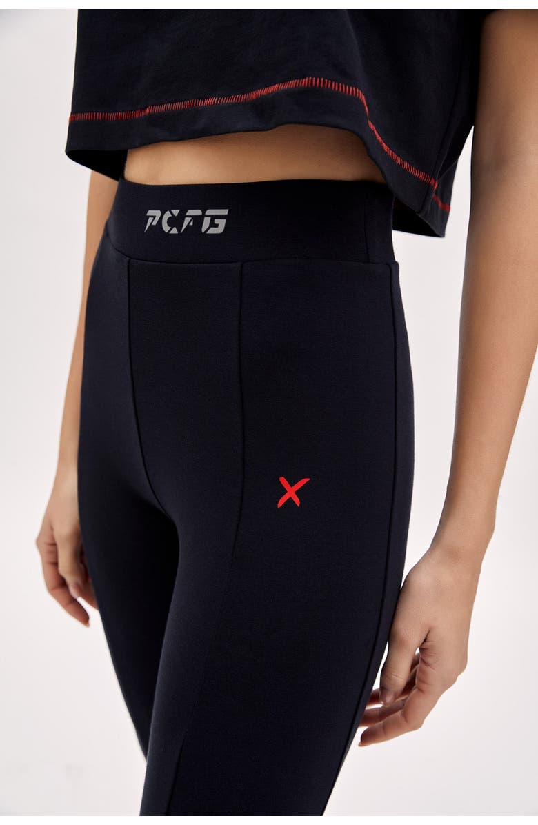 PCFG Cotton Flare Yoga Pant, Alternate, color, Black