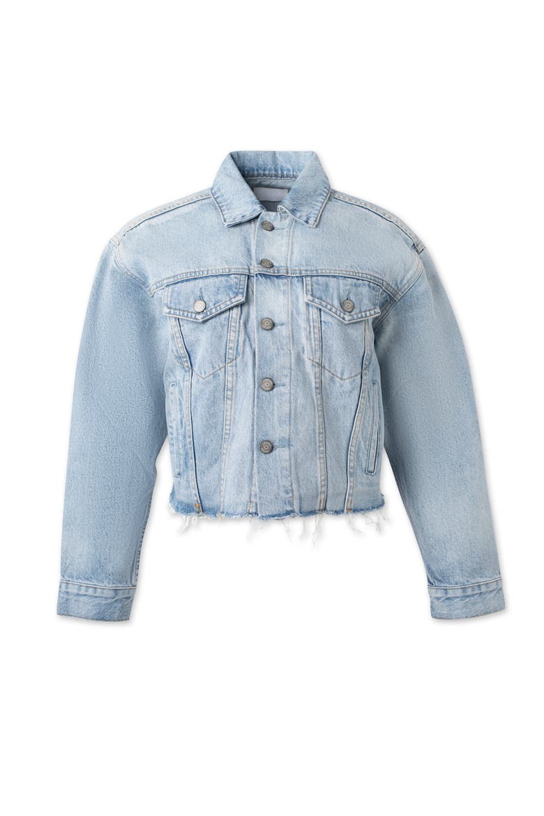 The Harvey Oversized Cutoff Denim Jacket, Main, color, She's All That