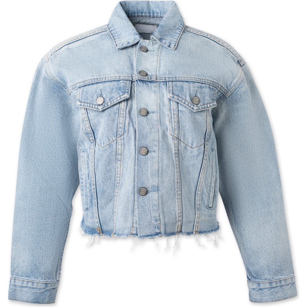 Boyish The Harvey Oversized Cutoff Denim Jacket in She's All That  product