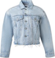 Boyish The Harvey Oversized Cutoff Denim Jacket