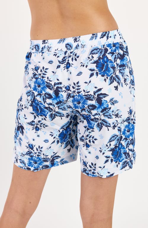 Calypsa 7" Board Shorts In Blue