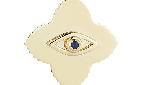 Ember Fine Jewelry 14k Gold Sapphire Evil Eye Pendant Necklace In Gold