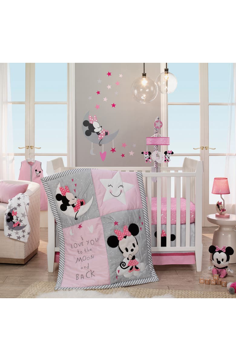 Lambs & Ivy Disney Baby Minnie Mouse Fleece Baby Blanket, Alternate, color,