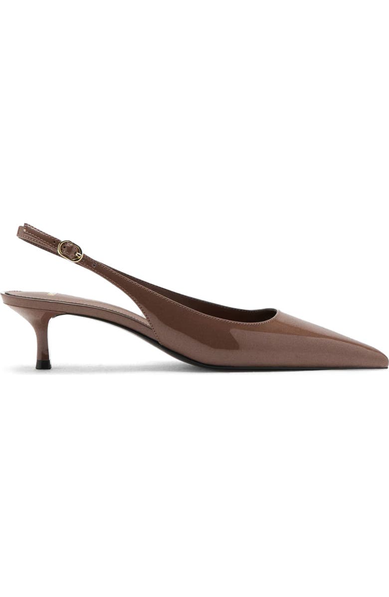 MANGO Mona Slingback Pump, Alternate, color, Chocolate