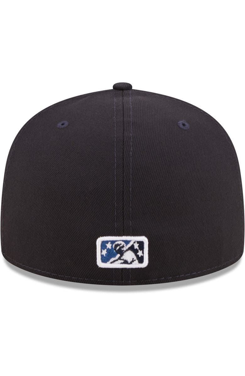 New Era Men's New Era Navy Asheville Tourists Authentic Collection 59FIFTY Fitted Hat, Alternate, color,