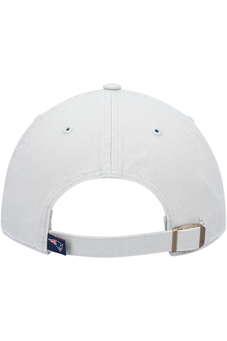 Men's '47 Gray New England Patriots Clean Up Adjustable Hat, Alternate, color, Gray