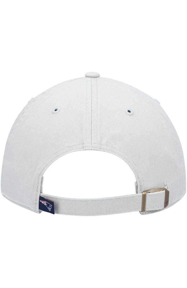 '47 Men's '47 Gray New England Patriots Clean Up Adjustable Hat, Alternate, color, 