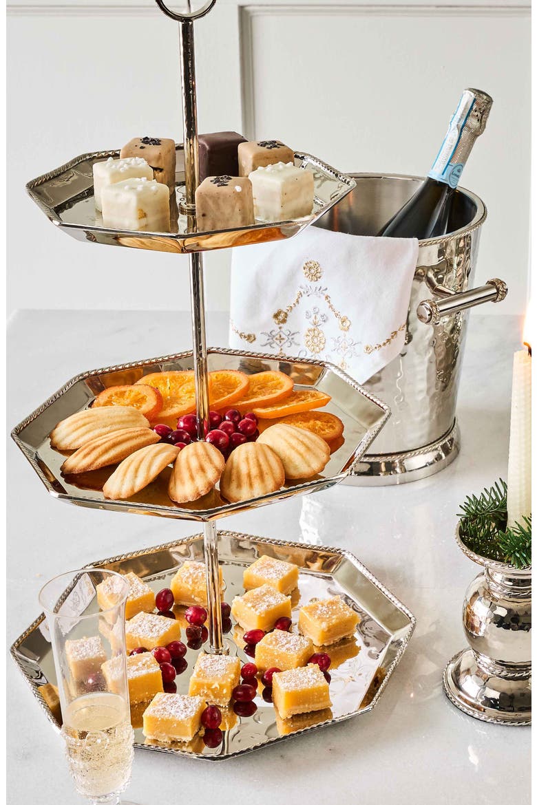 Graham 3-Tier Server, Alternate, color, SILVER