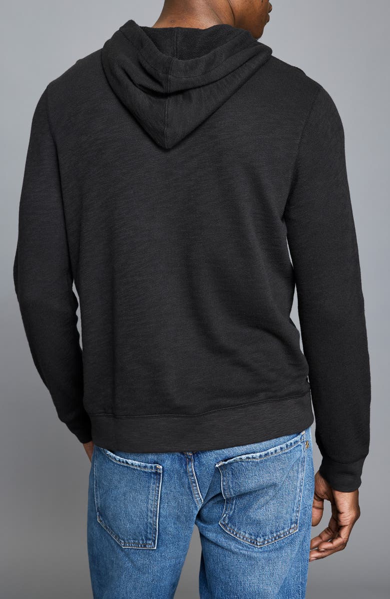 Billy Reid French Terry Hoodie, Alternate, color, Black
