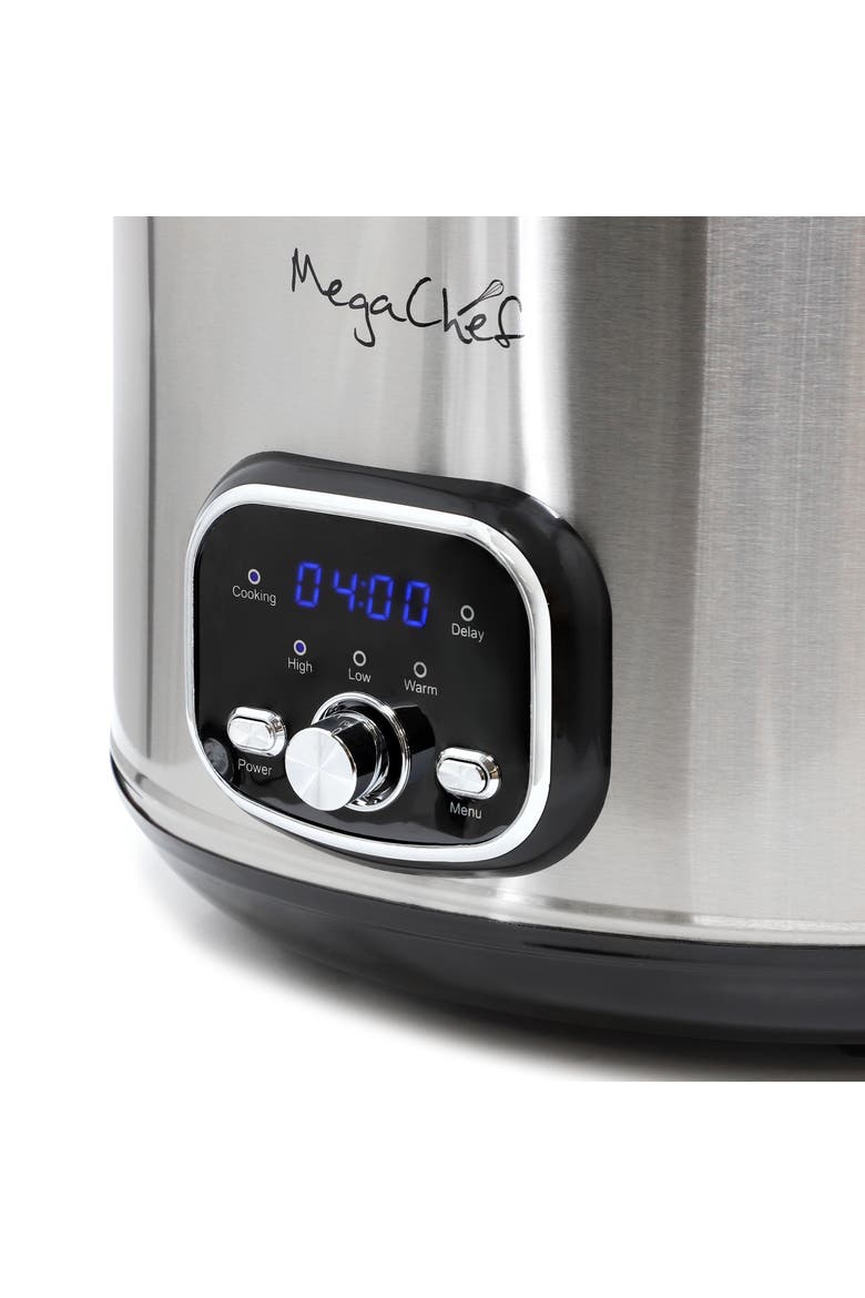 6 Quart + 2.6 Quart Split Electric Slow Cooker, Alternate, color, Grey