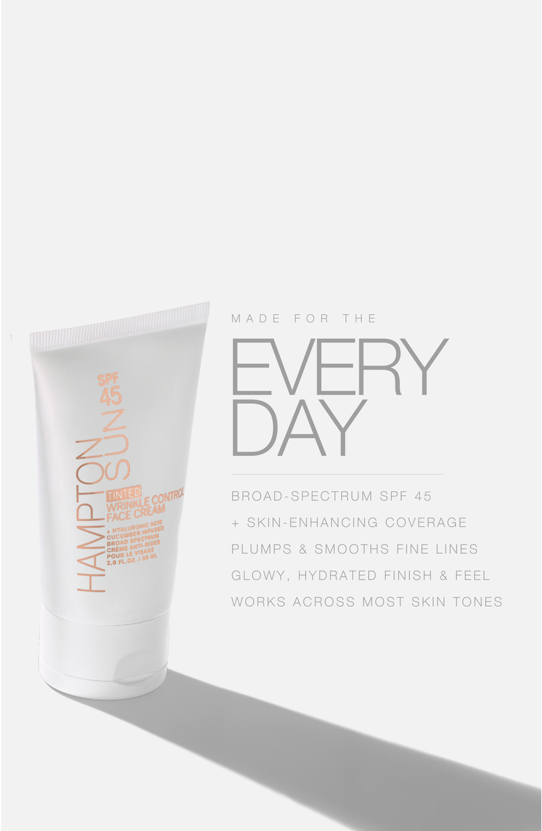 Hampton Sun Tinted SPF 45 Wrinkle Control Face Cream 2 oz., Alternate, color, NO COLOR