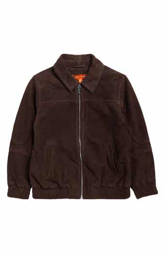 Reiss Kids' Rally Leather Bomber Jacket