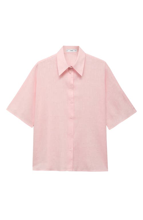 Mango Pai Linen & Cotton Button-up Shirt