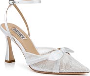 Badgley Mischka Collection Josie Ankle Strap Pointed Toe Pump