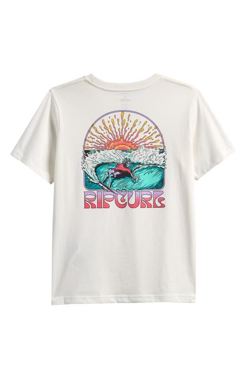 Rip Curl Kids' Grateful Shred Graphic T-shirt In White