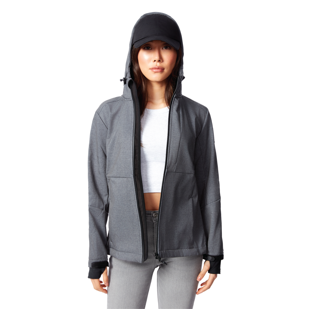 Alpine North Mackenzie - Women's Fleece Lined Softshell Windbreaker in Dark Grey at Nordstrom, Size Medium
