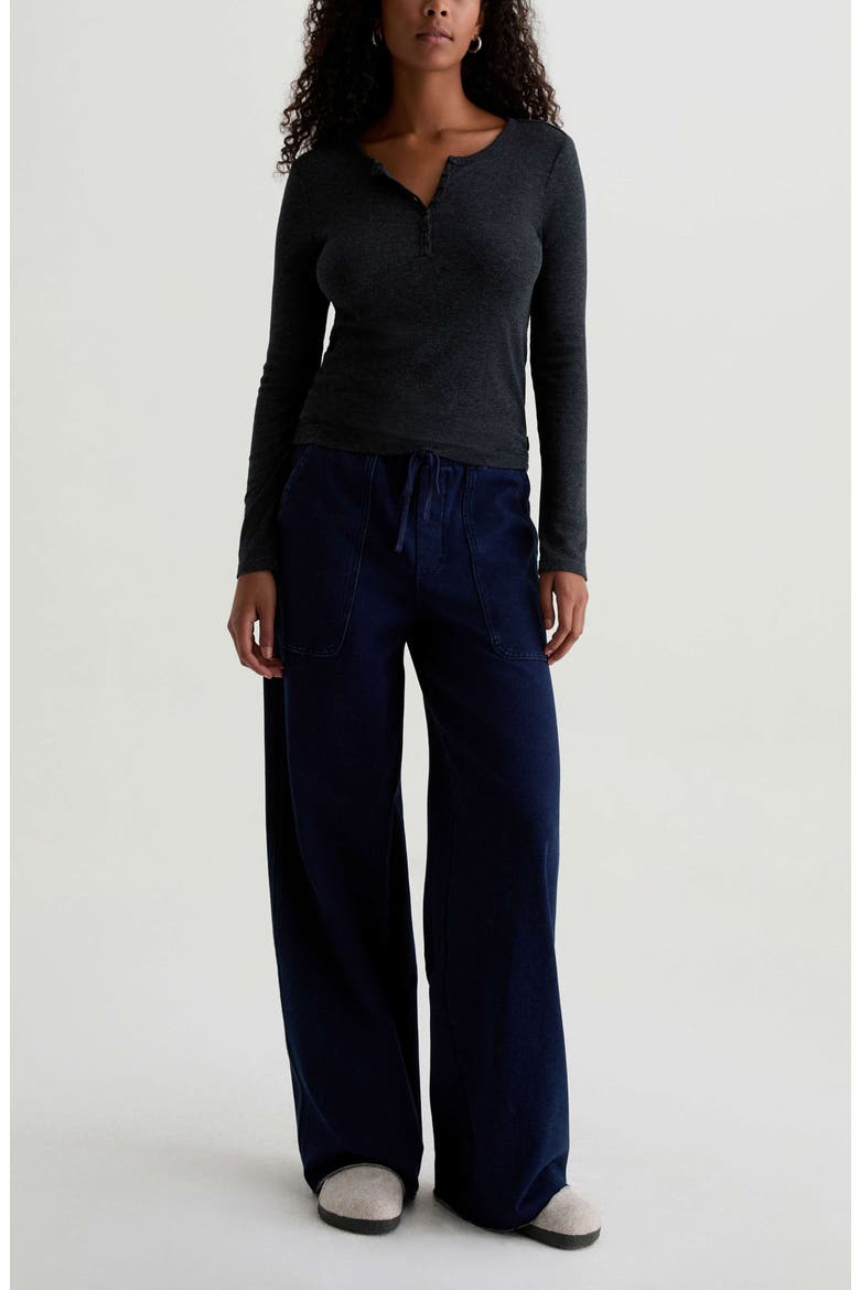 Jessa Henley Top, Alternate, color, HEATHER CHARCOAL