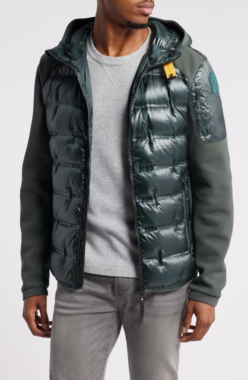 Parajumpers Gyles Water Repellent Down Jacket in Green Gables 