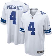 Nike Men's Nike Dak Prescott White Dallas Cowboys Game Team Jersey